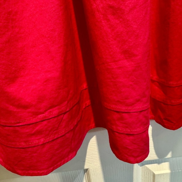 NWT Vineyard Vines Girls Pink Poplin Puff-Sleeve Dress Rhododendron Size Large - Picture 2 of 9